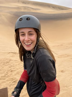 Sandboarding in Swakopmund