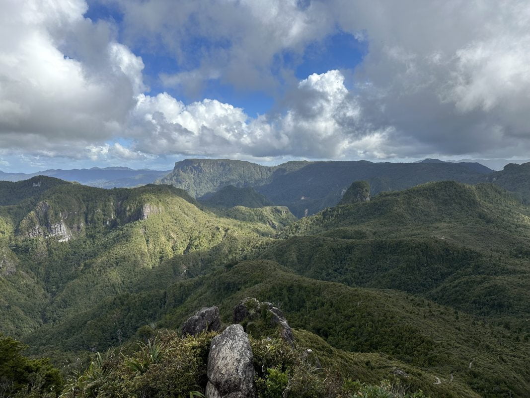 View from top of Pinnacles Hut Hike