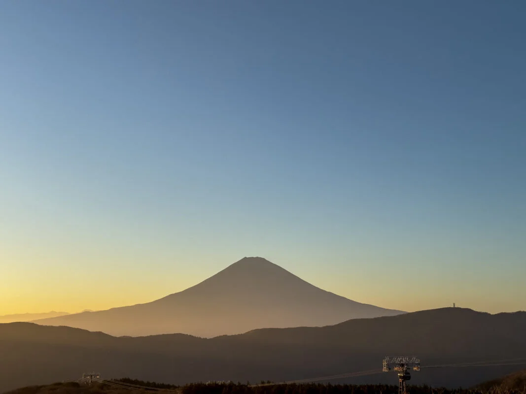Mount Fuji at Sunset in November