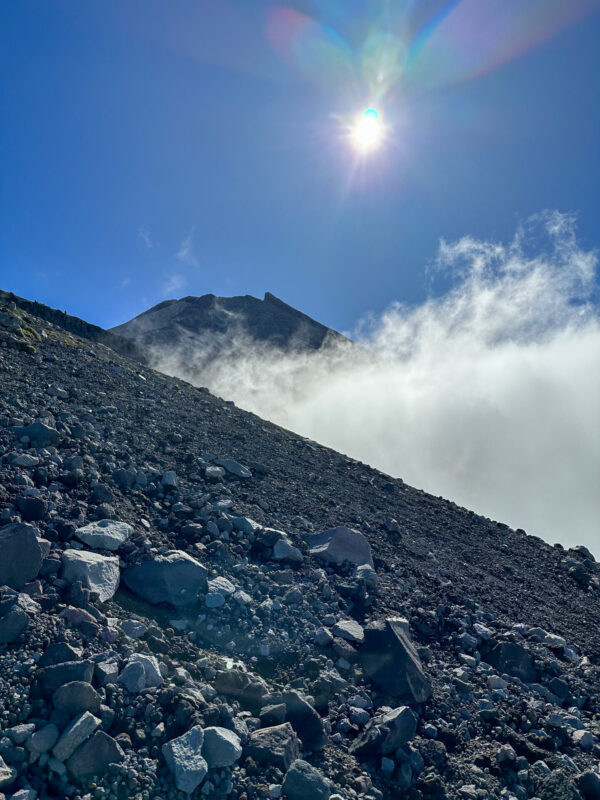 Scree Field on Fanthams Peak Track