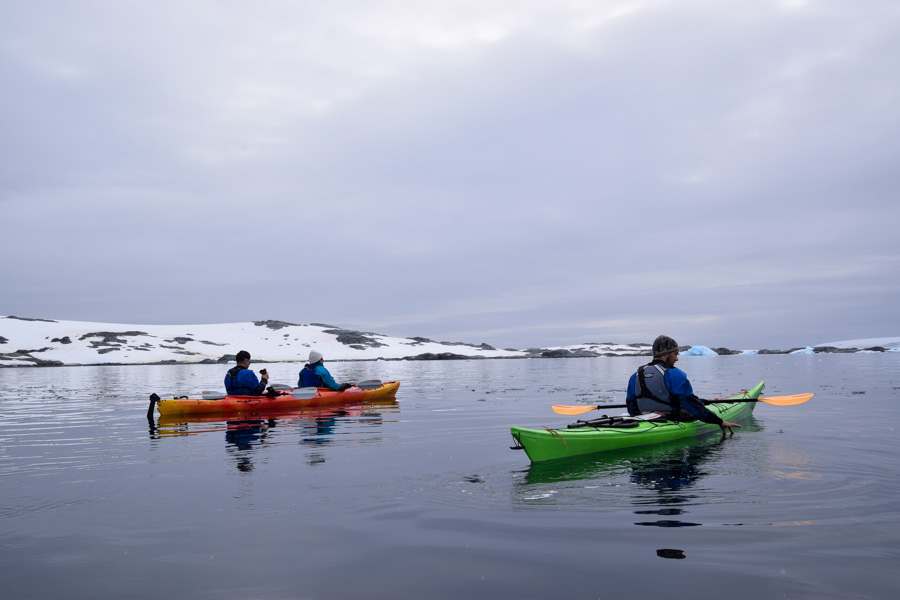 Kayaking in Antarctica