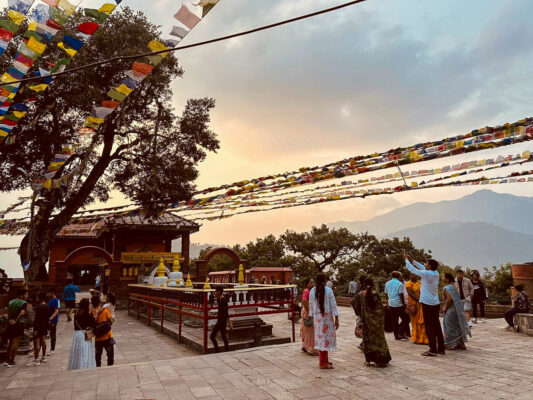 The monkey temple in Kathmandu