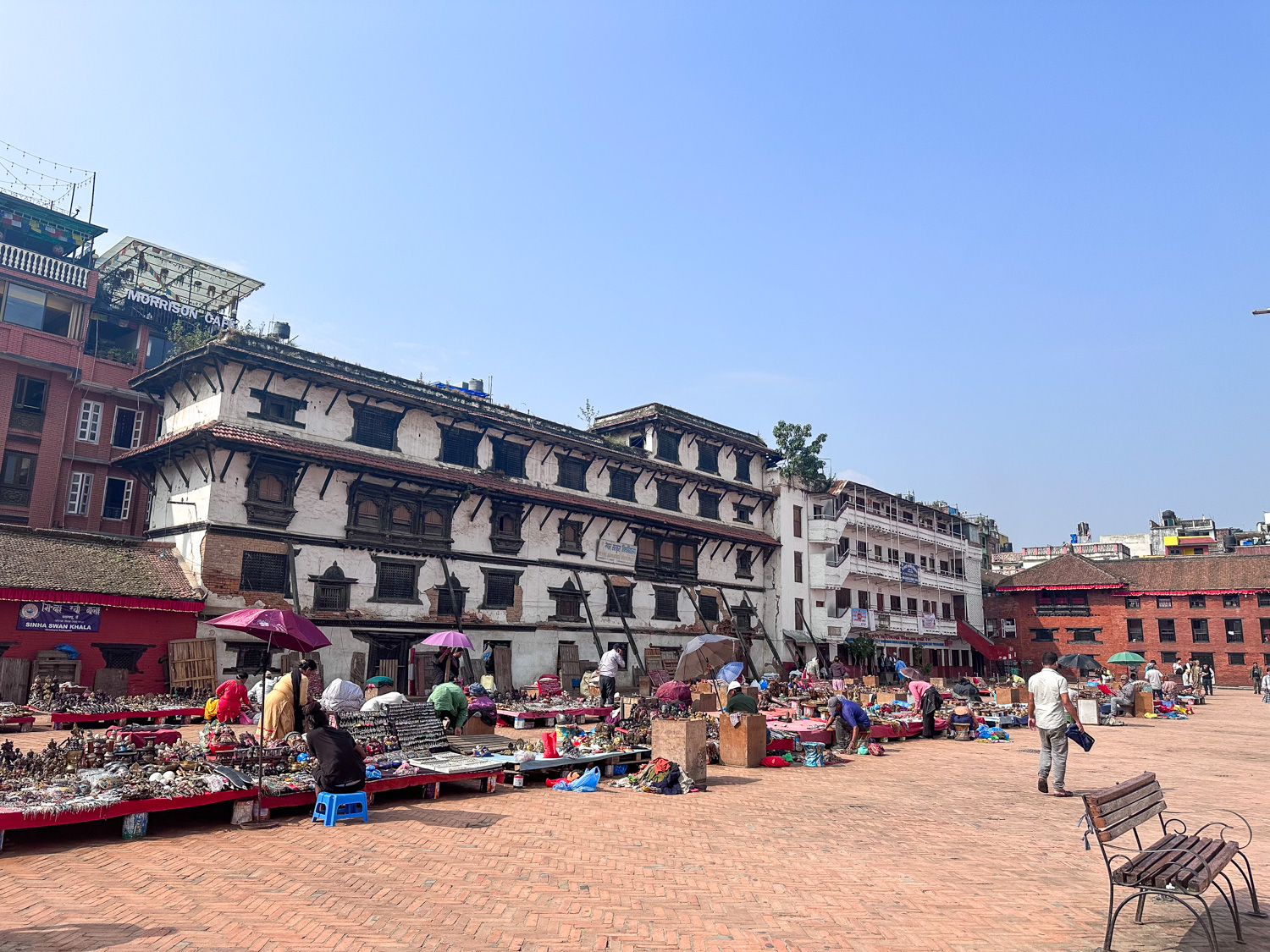 Local market in Durbar Square