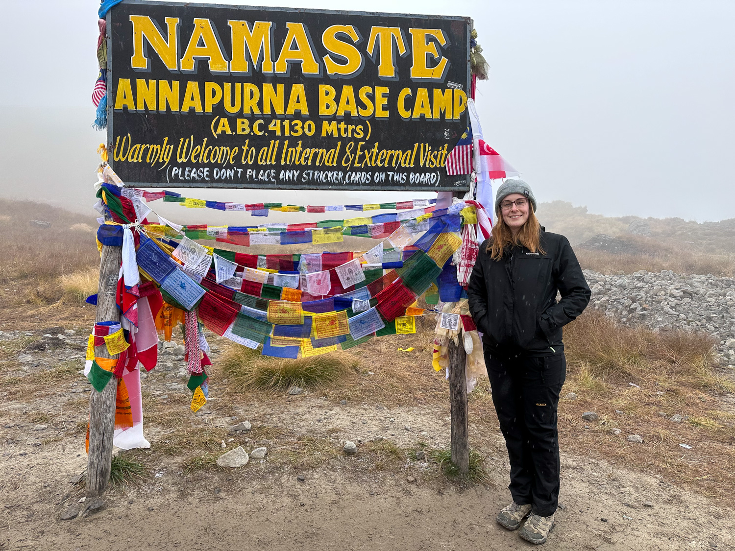 Arriving at Annapurna Base Camp