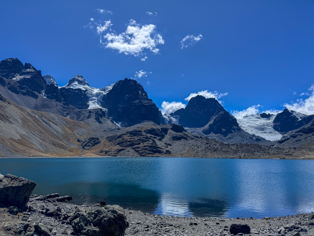 The incredible Laguna Ch'iyar Quta is a highlight of the Pico Austria Trek