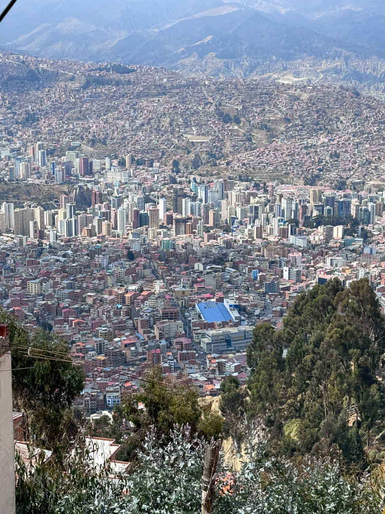 The views of La Paz are incredible from the Mi Teleferico