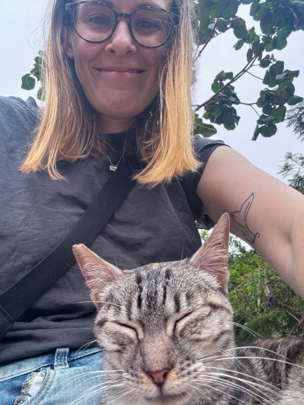 Visiting the Cat Park in Lima: A Cat Lover's DREAM 8 A cat from Lima cat park joined me for over an hour and slept on my lap