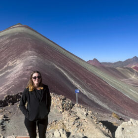 Rainbow Mountain can be very crowded