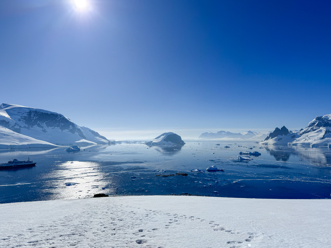 The sun can be very strong in Antarctica