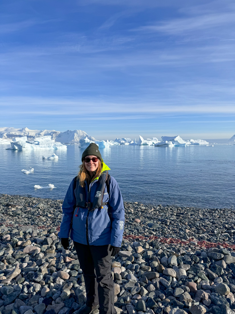 Shore landing in Antarctica