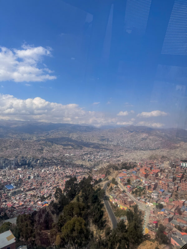 Riding the Mi Teleferico in La Paz