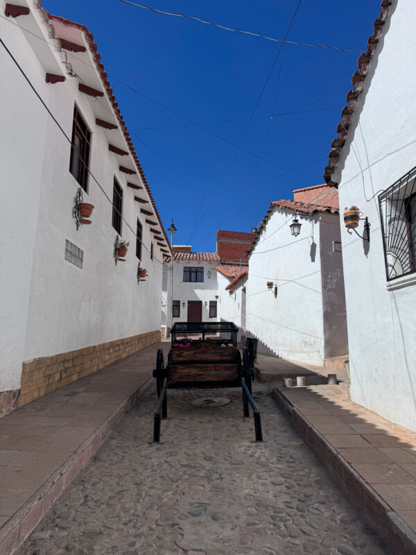 The colonial streets of Sucre