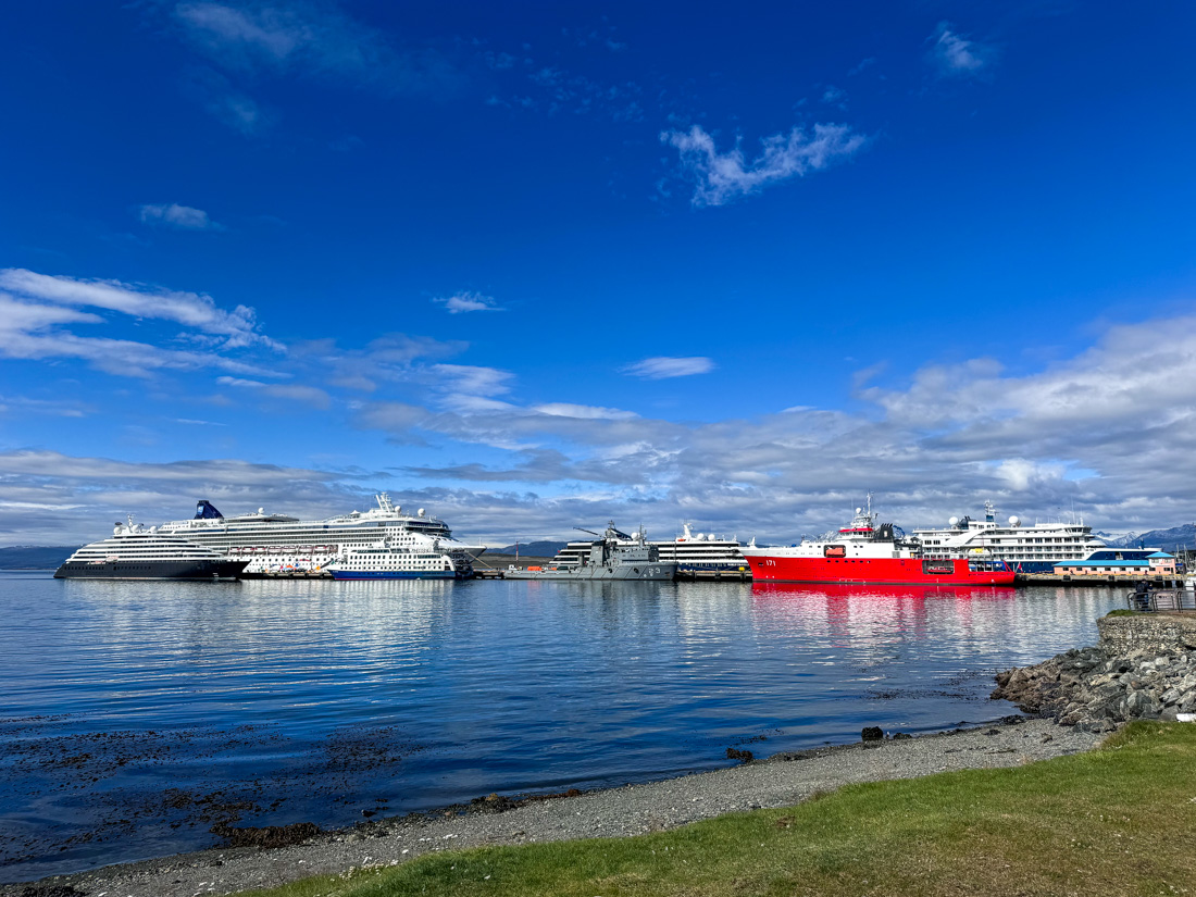 The port in Ushuaia