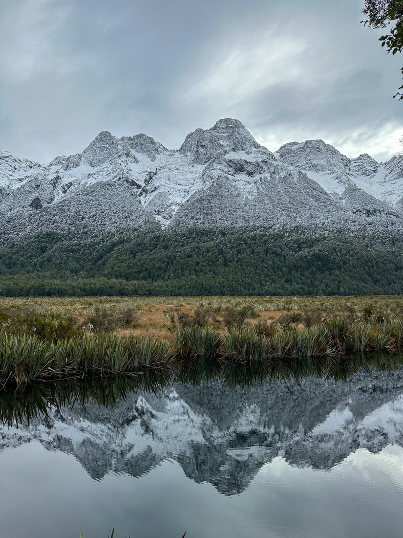 The drive from Queenstown to Milford Sound is beautiful