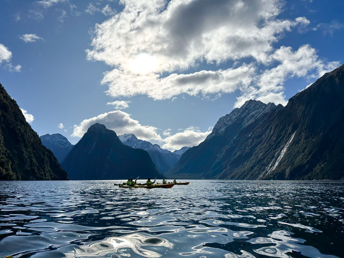 Kayaking is one of the best things to do in Milford Sound 