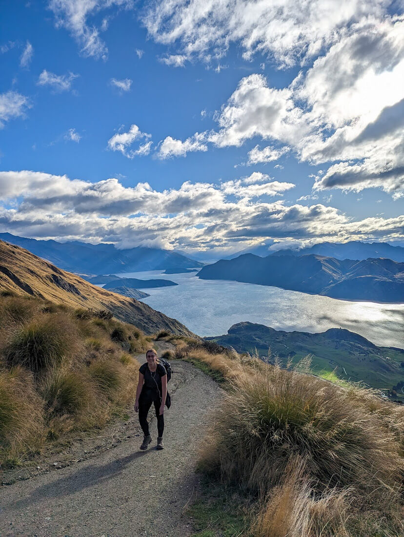 The Roys Peak track has some steep slopes. 