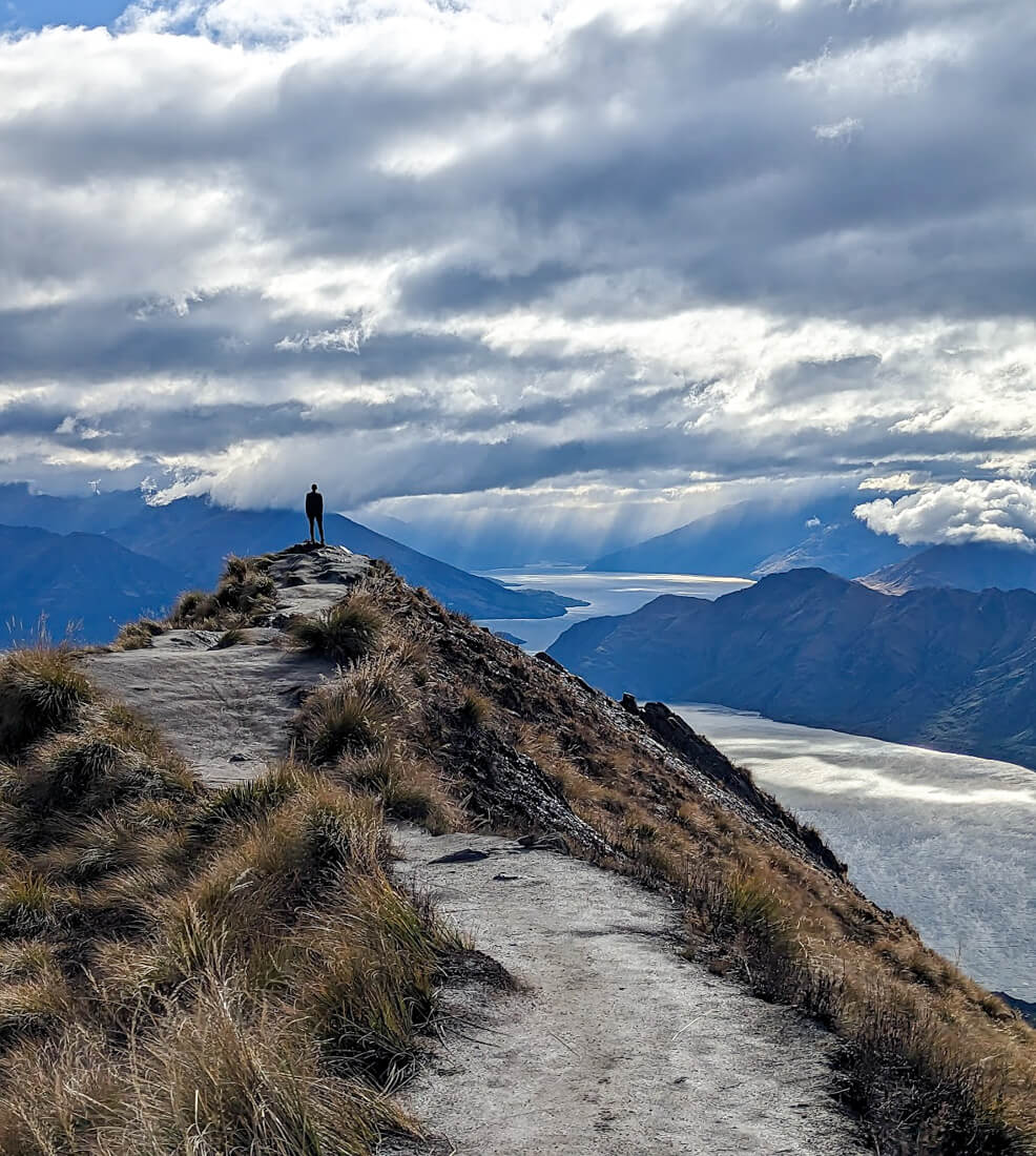 The views from the top of Roys Peak are sensational. 