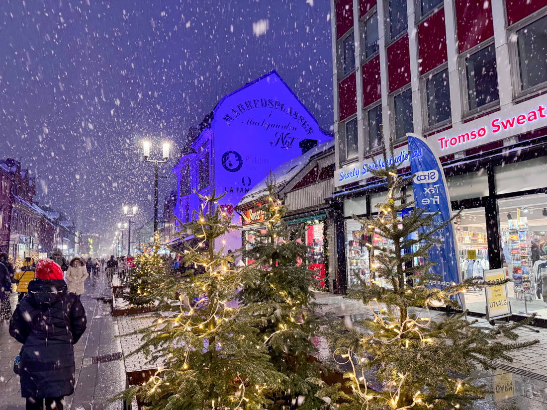 Tromso sees heavy snow during the winter