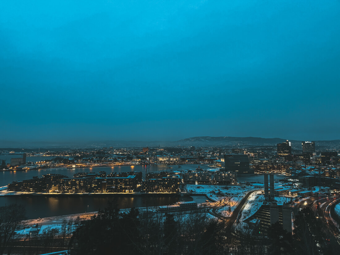 Views of Oslo from Ekebergparken are a must include on your Oslo itinerary