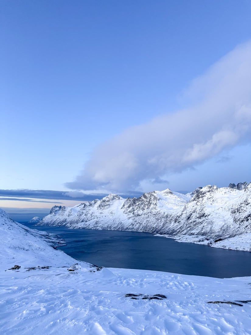 How to Snowshoe in Tromso: A Magical Winter Activity 4 Stunning scenery when snowshoeing in Tromso