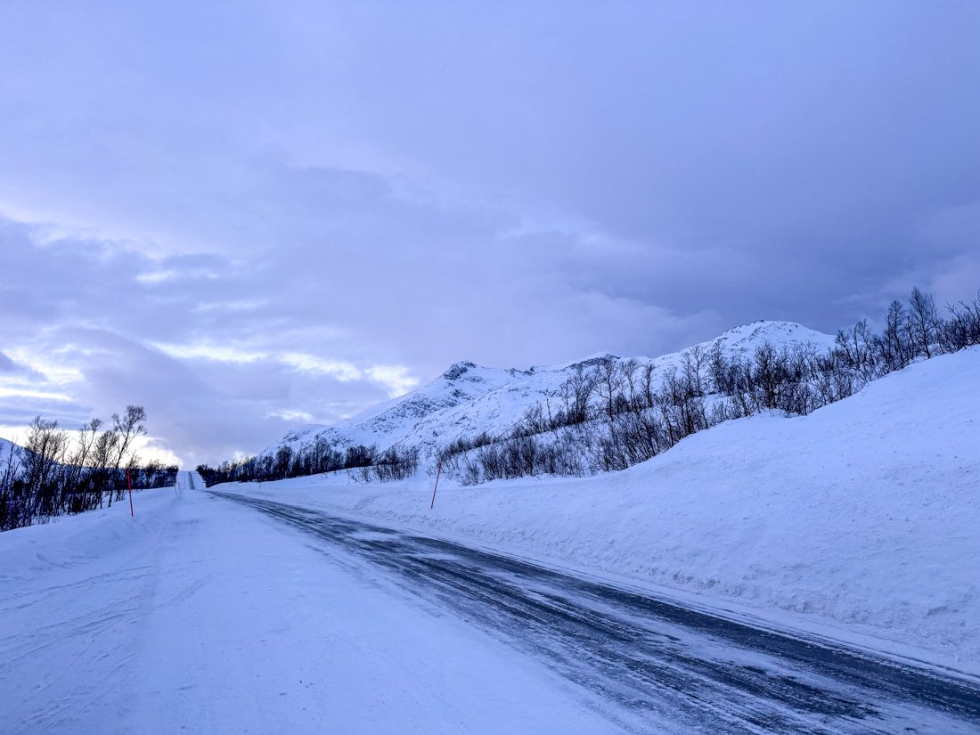 Driving in Tromso is beautiful