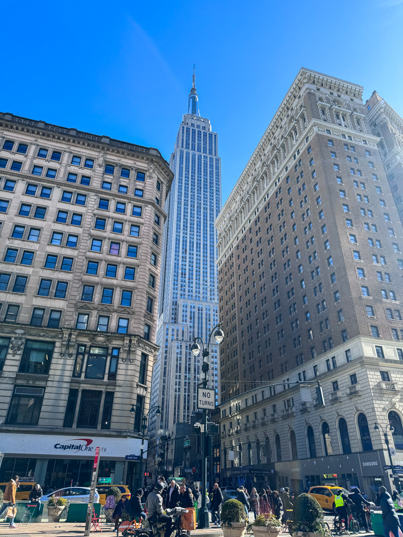 The Empire State building in New York City can still be visited as a solo female traveler