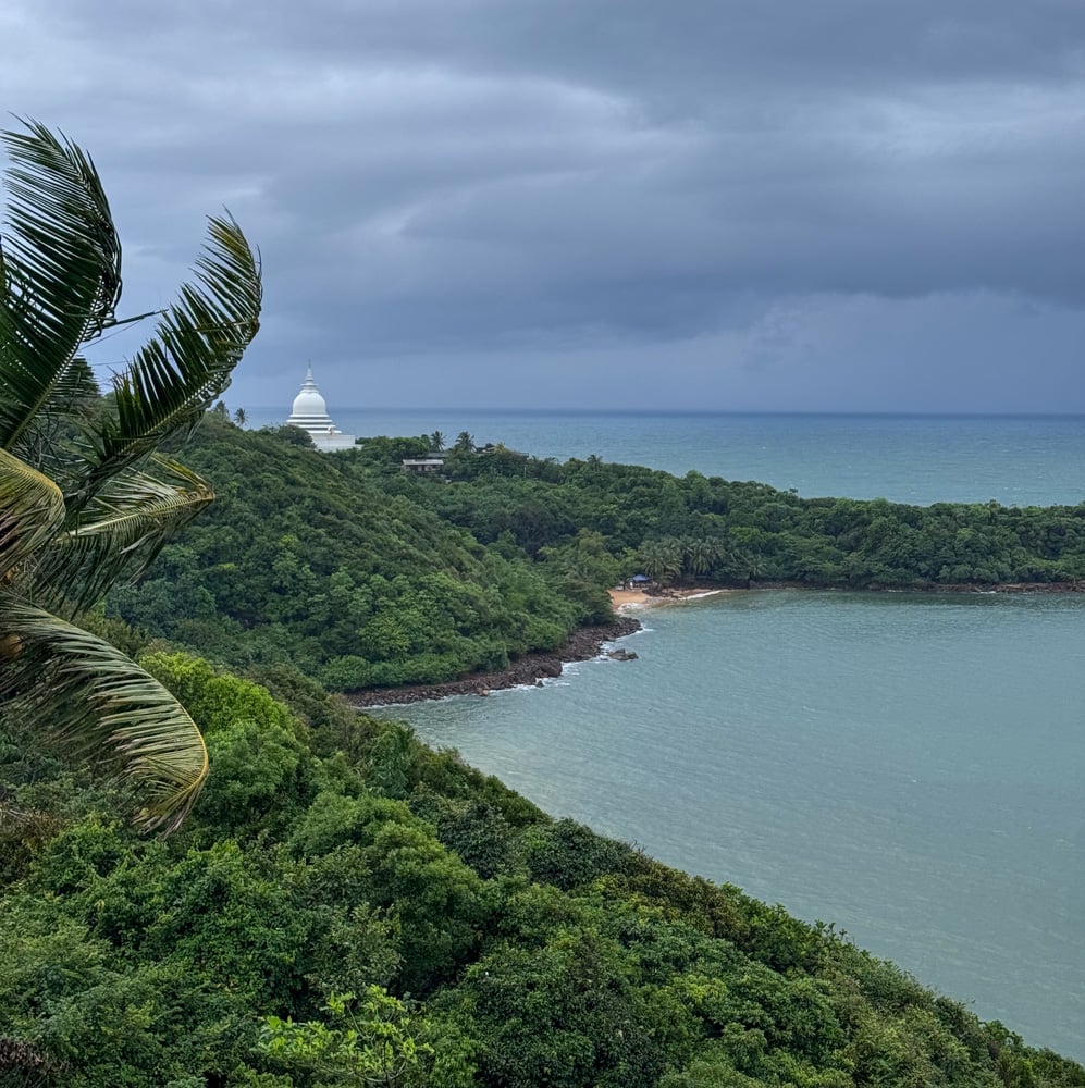 Sri Lanka's rainy season can be very wet and windy