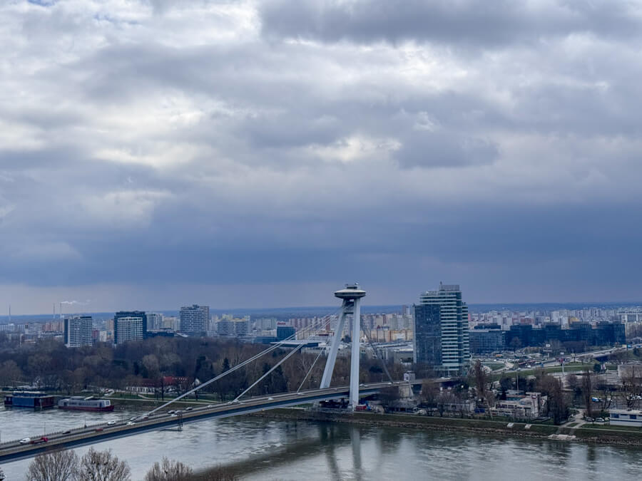 Going up the UFO Tower is one of the best things to do in Bratislava