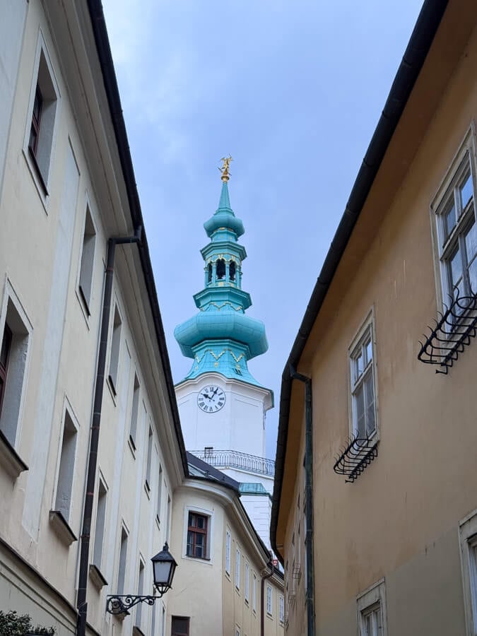 St Michael's Gate is a must visit in Bratislava