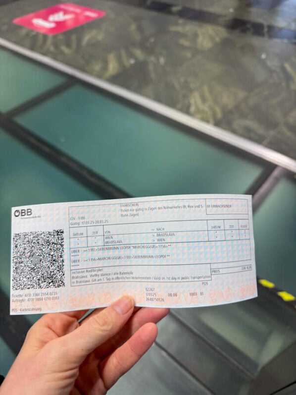 You can purchase your Bratislava-Ticket to get from Vienna to Bratislava online or at the station