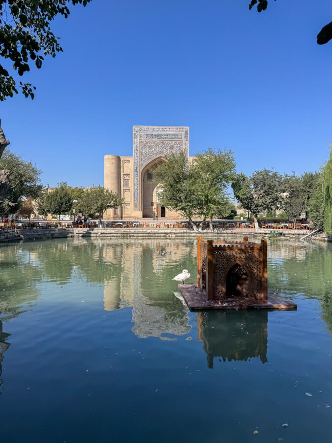 The main square in Bukhara