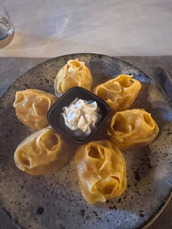 Pumpkin manti, or dumplings, are a great food to try in Uzbekistan