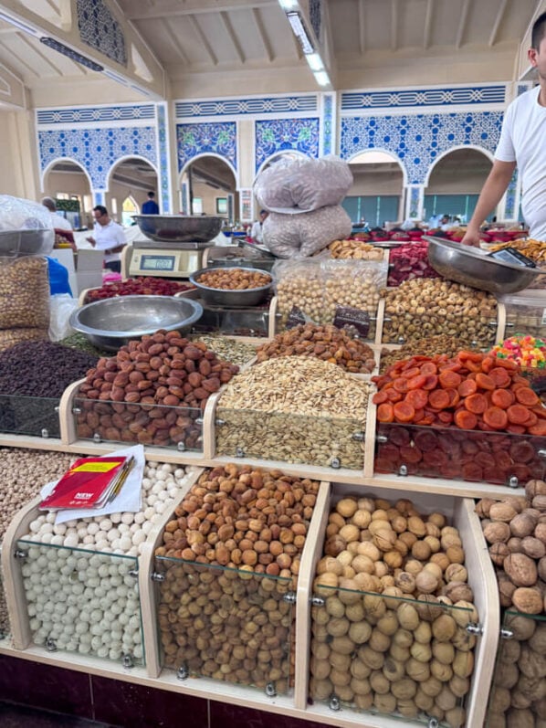 Visiting a local bazaar in Uzbekistan is one of the best things to do 
