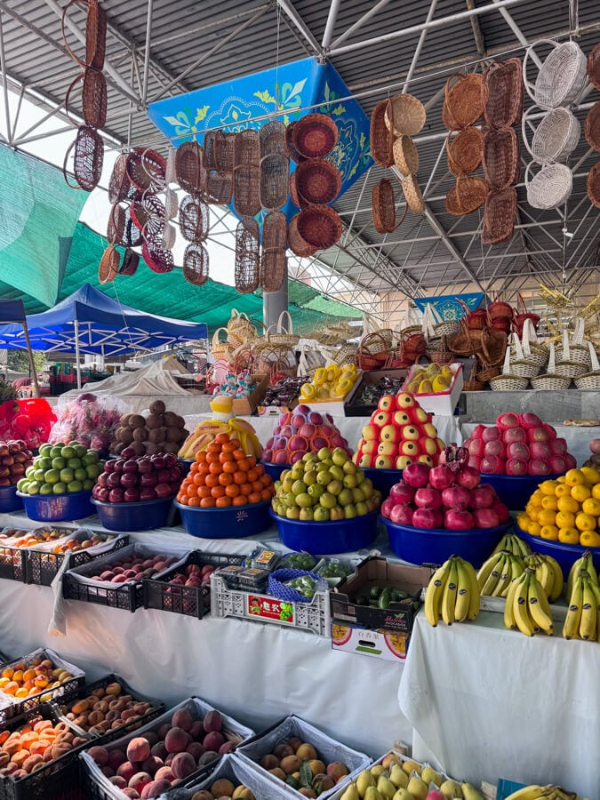 The bazaars in Uzbekistan are filled with fresh produce