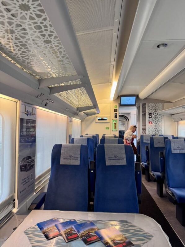 The trains in Uzbekistan are very efficient and easy to use
