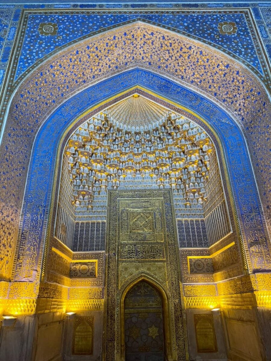 The Architecture in Samarkand is out of this world